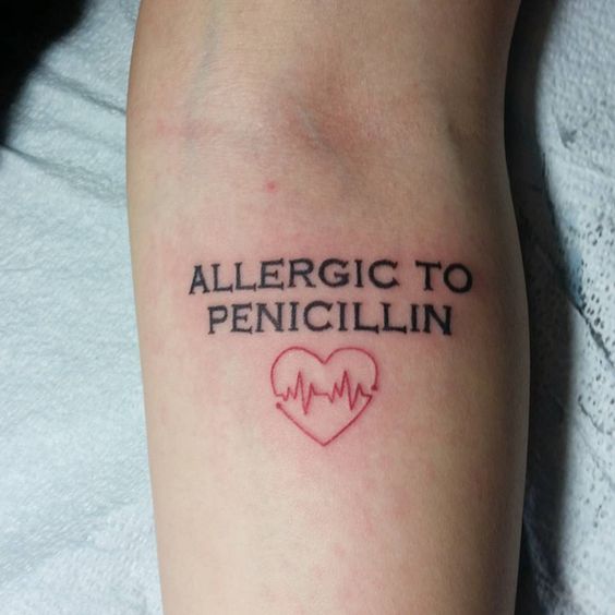 tattoos with medical alert