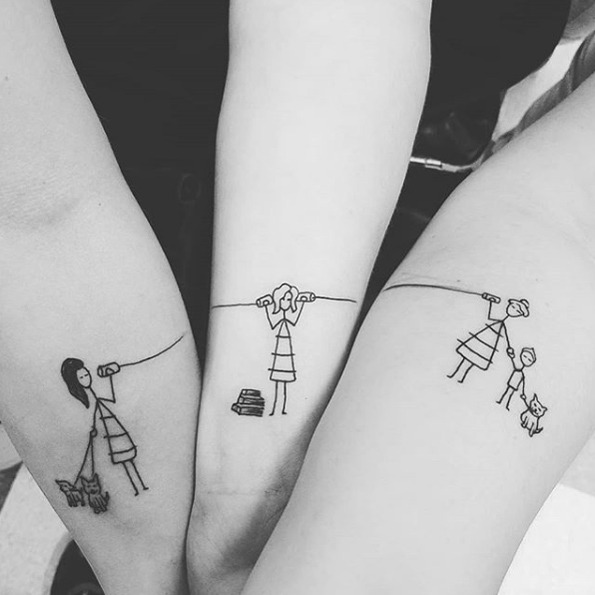 45 sister tattoos that are considered among the greatest  