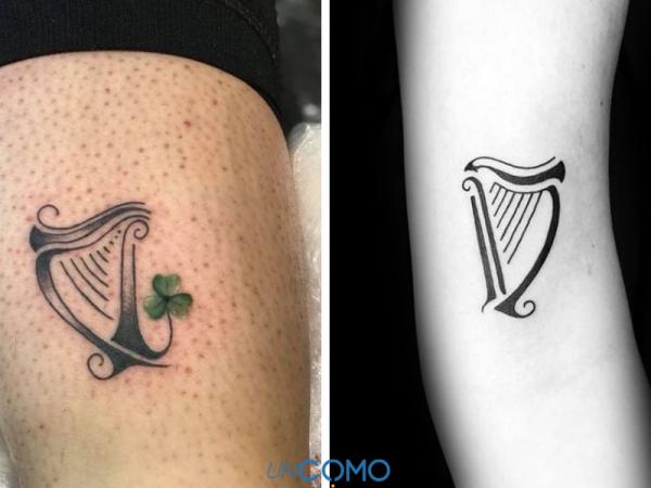 Celtic tattoos and their meaning - The harp