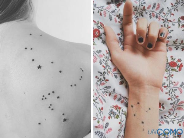 Constellation tattoos and their meaning - Star tattoo