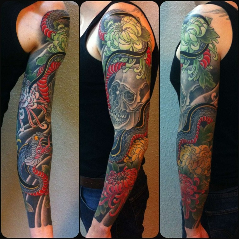 tattoo-skull-and-snake