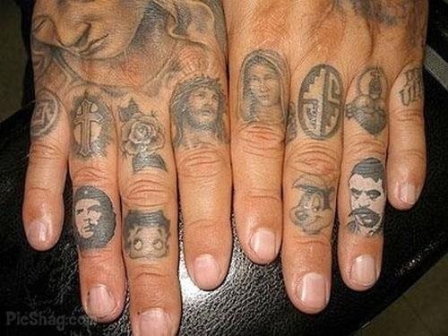 24 photo finger tattoo