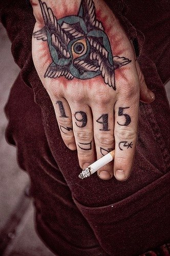 503 joint finger tattoo