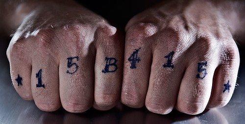 23 photo finger tattoo