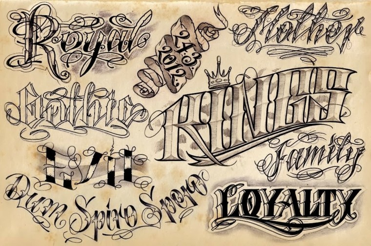 font style for tattoos