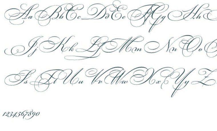 cursive letters for tattoos