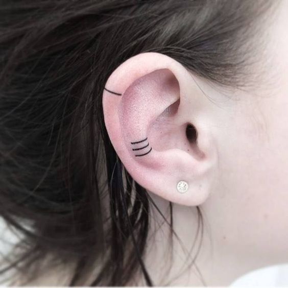 helix tattoos ears 2 - 12 helix tattoos that will fill your ears with color