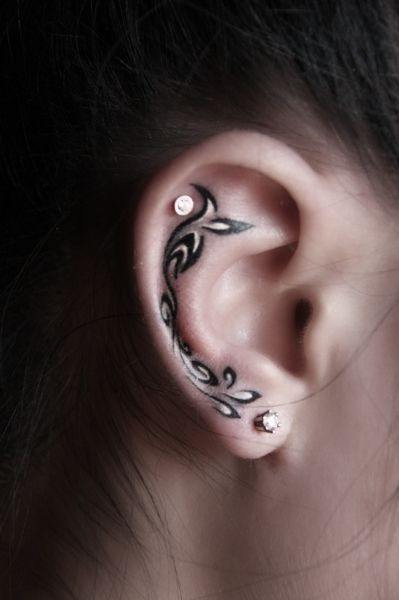 helix tattoos ears 5 - 12 helix tattoos that will fill your ears with color