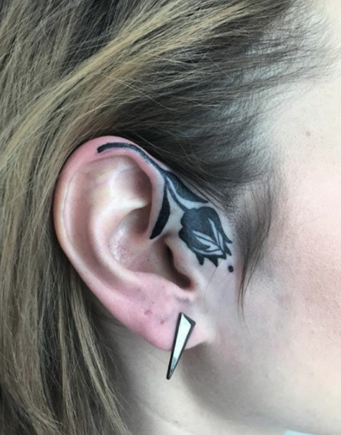 helix tattoos ears 8 - 12 helix tattoos that will fill your ears with color