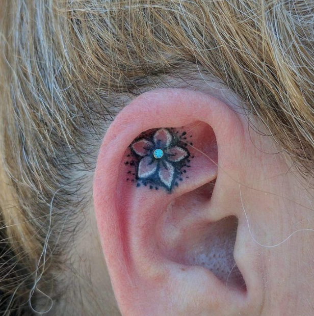 helix tattoos ears 9 - 12 helix tattoos that will fill your ears with color