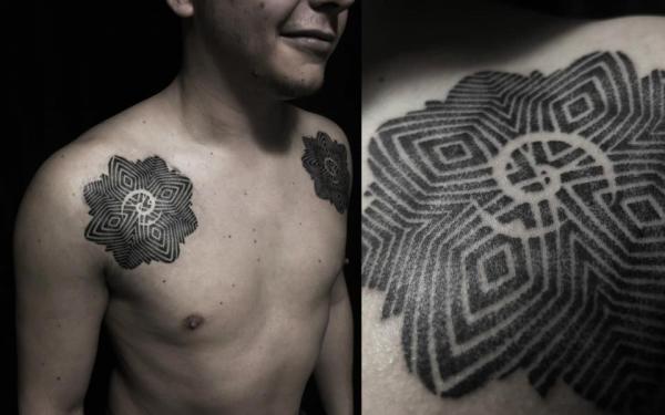 Meaning of tribal tattoos - Dayak tribal tattoos from Borneo Island