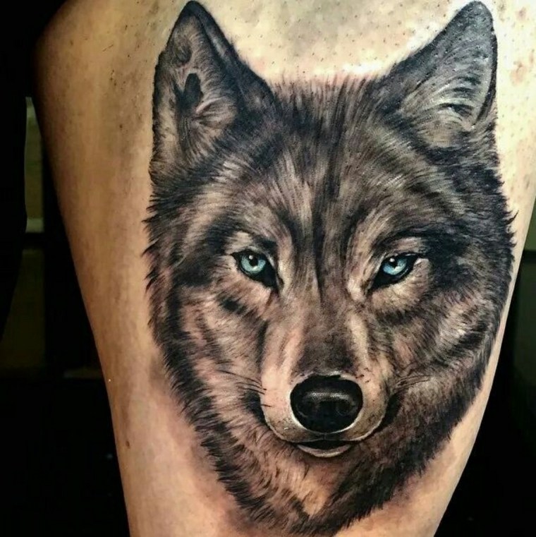 meaning wolf-big-arm-leg tattoo