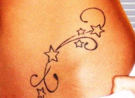 Several stars die on this girl's hip