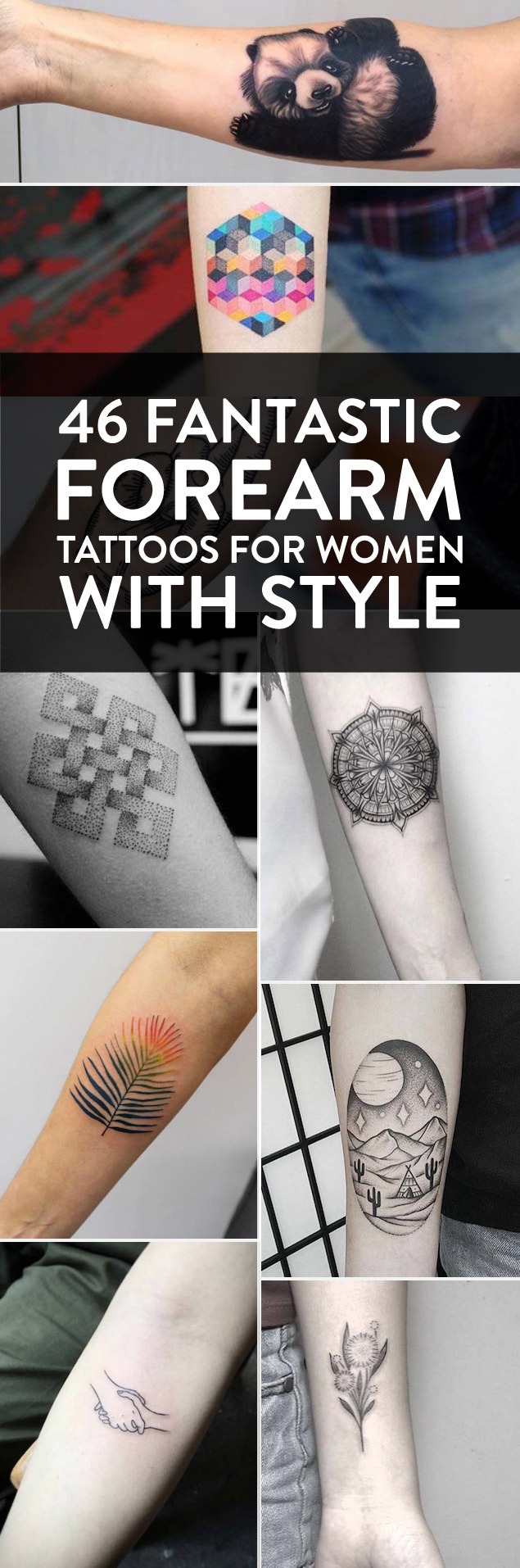 46 fantastic tattoos forearm for women in style  