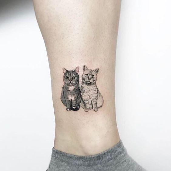 Cats Tattoos 10 - Cat Tattoos That Will Make All Cats Lover Crazy