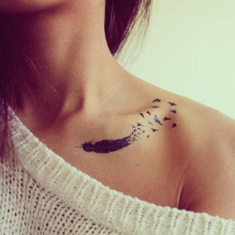 small tattoos-birds-women