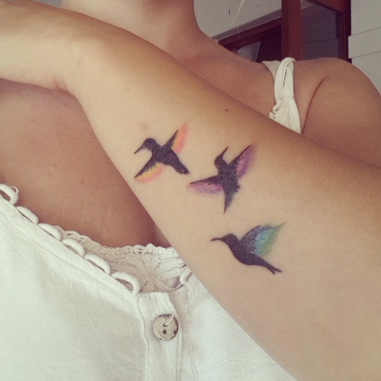 small tattoos-birds-women-arm