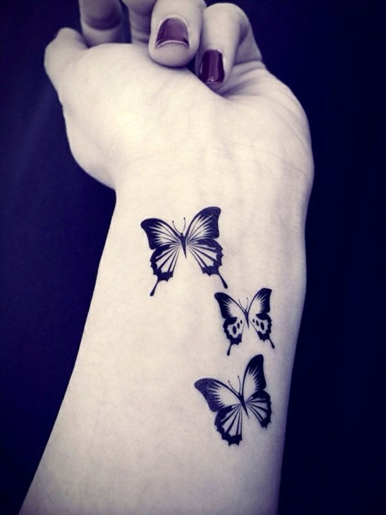 small tattoos for woman butterflies