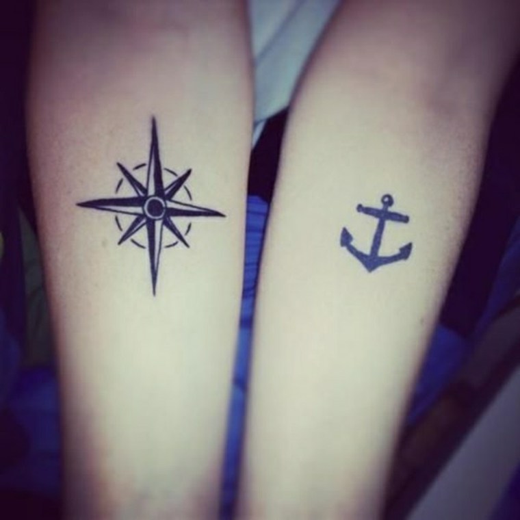 tattoo-of-compass-and-anchor