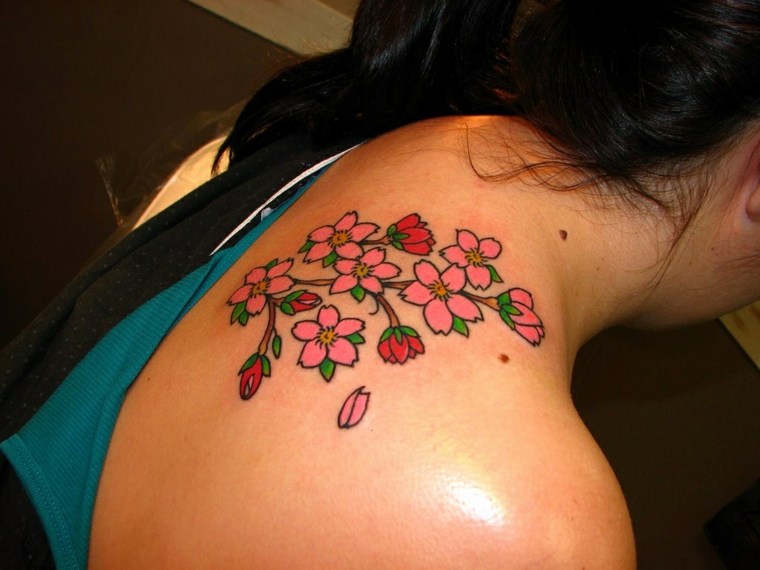 Dogwood flower tattoo