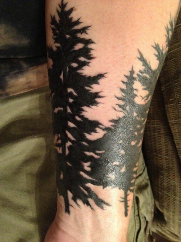 Model 115 forearm tattoo