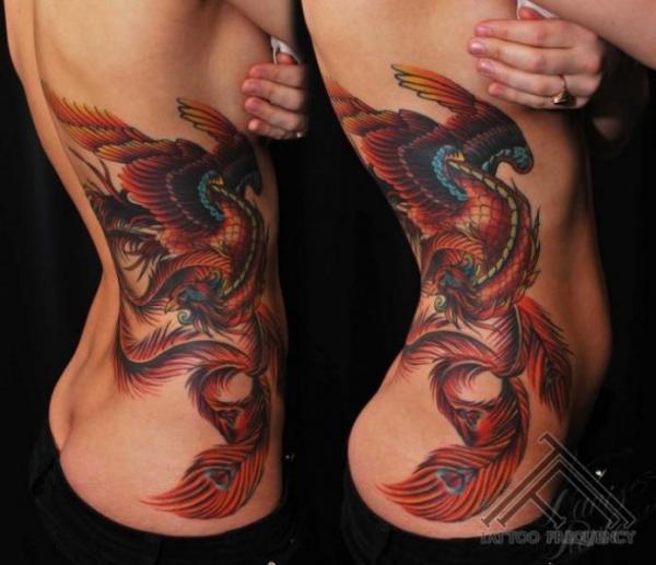 What is the meaning of phoenix tattoos - Phoenix bird tattoo as a symbol of strength