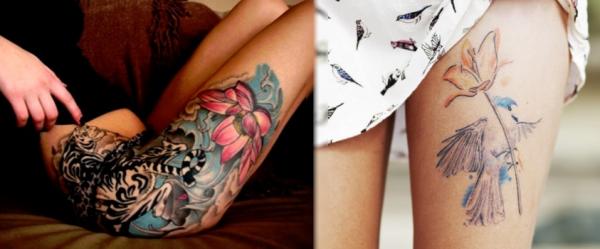 Tattoos for women on the leg - Ideas, tips and photos! - Tattoos for women on the thigh