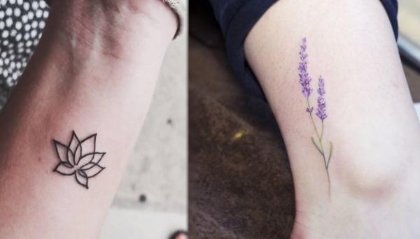 8 small tattoos for women - Small flower tattoos