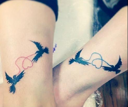 The best tattoos for sisters - Bird tattoos