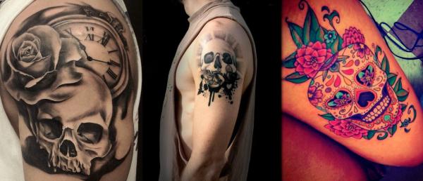 Best tattoos for men - Skull tattoos