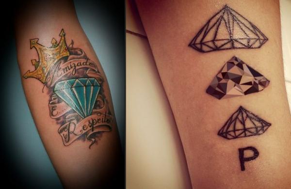 Best tattoos for men - Diamond tattoos