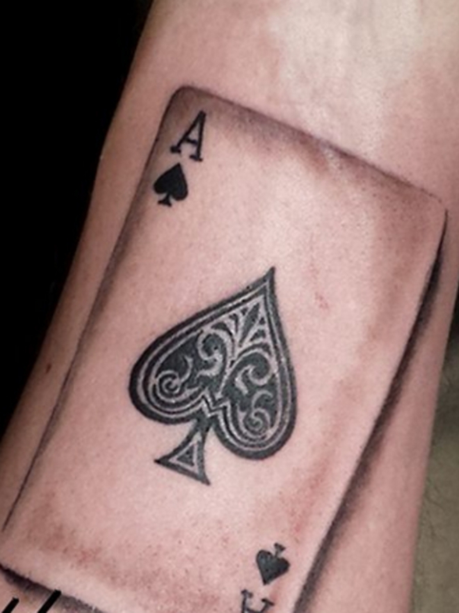 ace of spades tattoo small