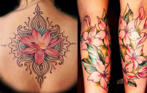 The best tattoos for women - Floral motifs