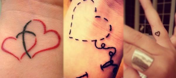 Best tattoos for women - Hearts tattoo