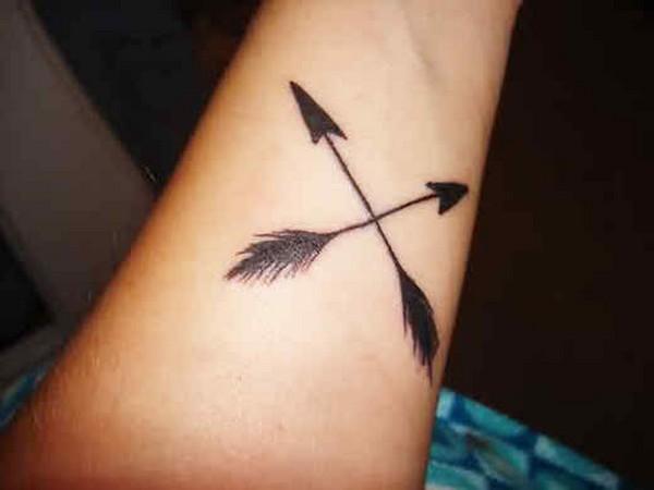 What is the meaning of arrow tattoos - Meaning of cross arrow tattoos