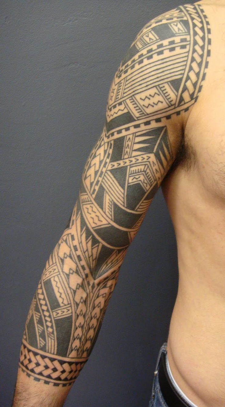 Hawaiian-arm tattoo