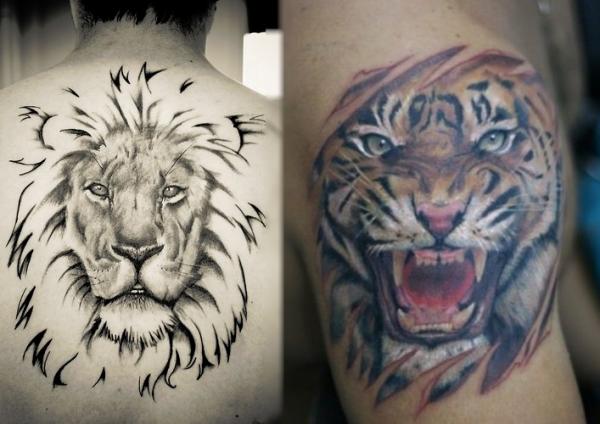 Best tattoos for men - Wild animal tattoos
