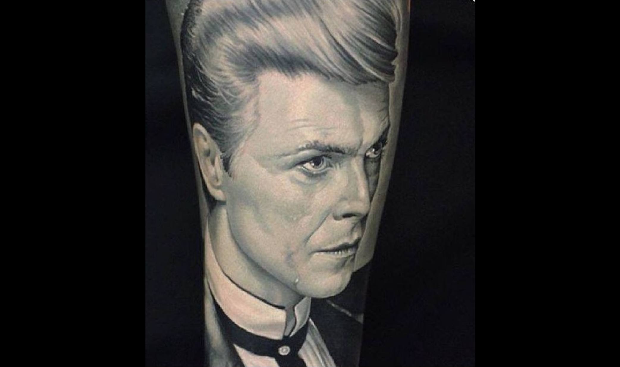 David Bowie, stung by James from Tattoo Art